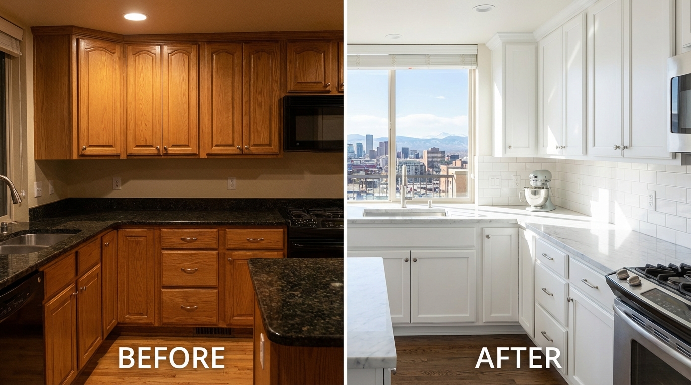 Cabinet Painting vs Replacing