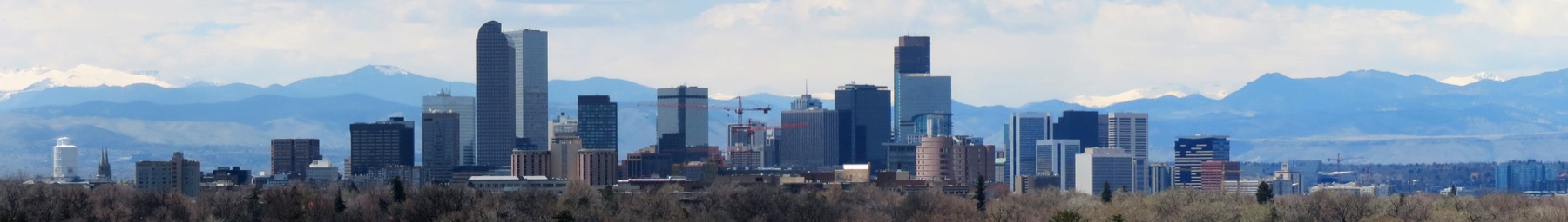 Denver skyline and the Front Range