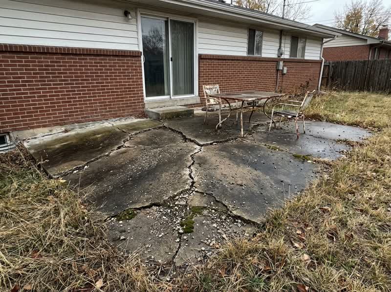 Patio Installation Before