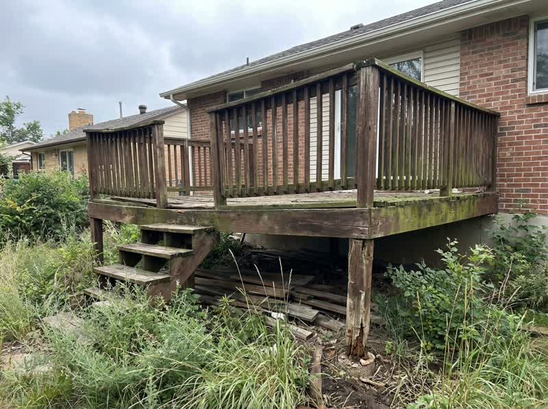 Deck Removal Before