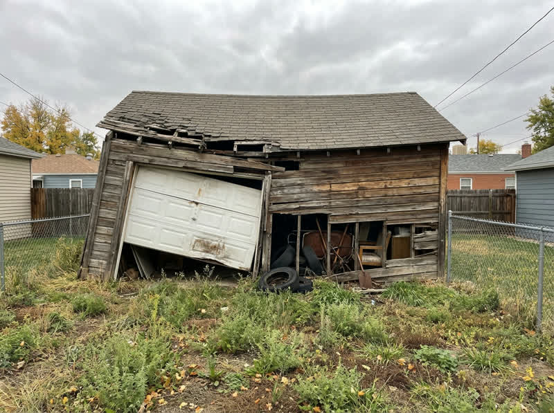 Garage Teardown Before