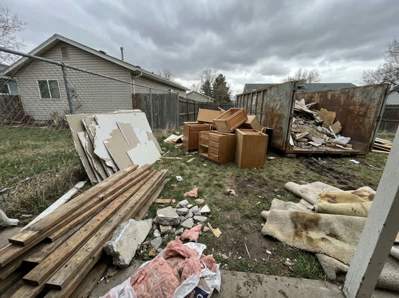 Construction Debris Before