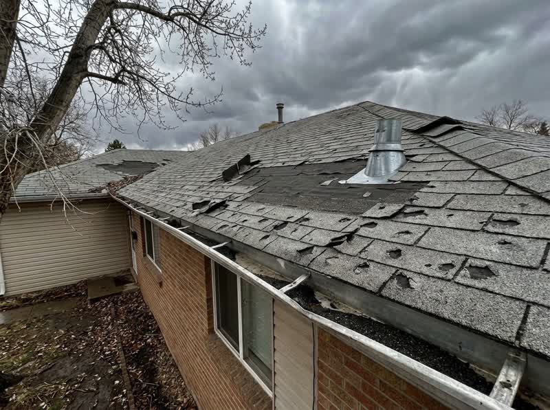 Hail Damage Repair - Before