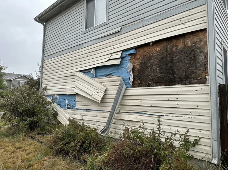 Storm Damage Repair - Before